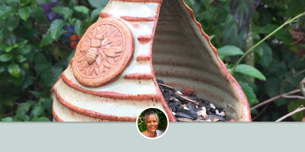 Bird Feeder by Queen Bee Pottery at Queen Bee Pottery Studio, Coconut