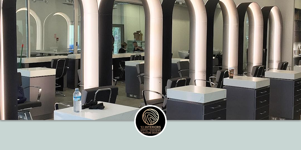 Steel Mirror Frames by YJ Interiors at HeadQuarters, Ottawa Wescover