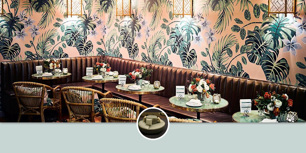 Leather Banquette by B & L Commercial Seating at Leo's Oyster Bar, San