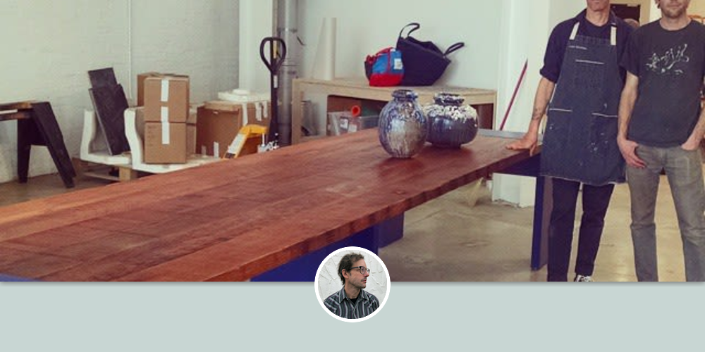 Lacquered Finish Reclaimed Wood Banquette Table By Michael O Connell Furniture Seen At Adam Silverman Studio Glendale Wescover