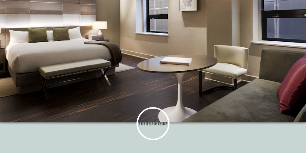 Guest room pillows and throws by Archipelago Designs at Grand Hyatt New