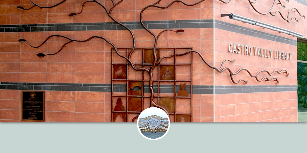 Tree of Knowledge by Eric Powell at Castro Valley Library, Castro