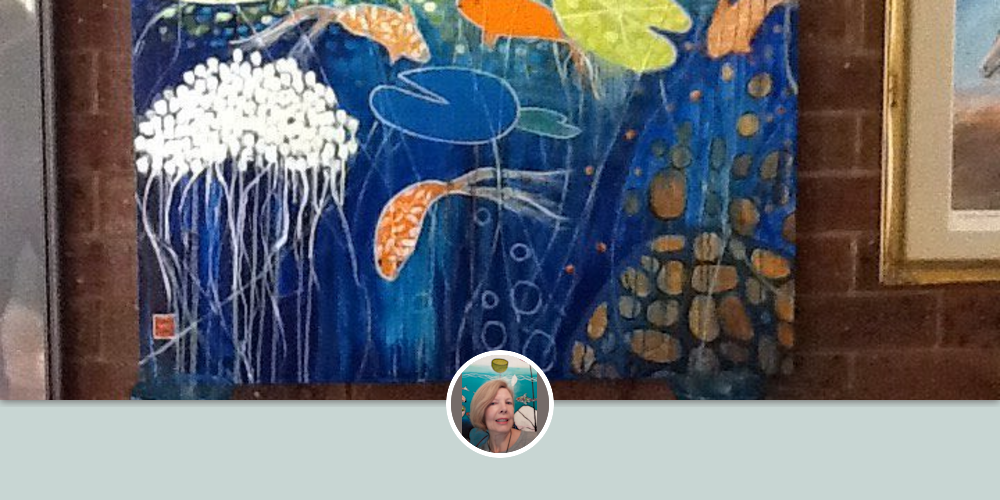 “Floating Fantasy” Painting by Rhonda Davies Art Wescover Paintings