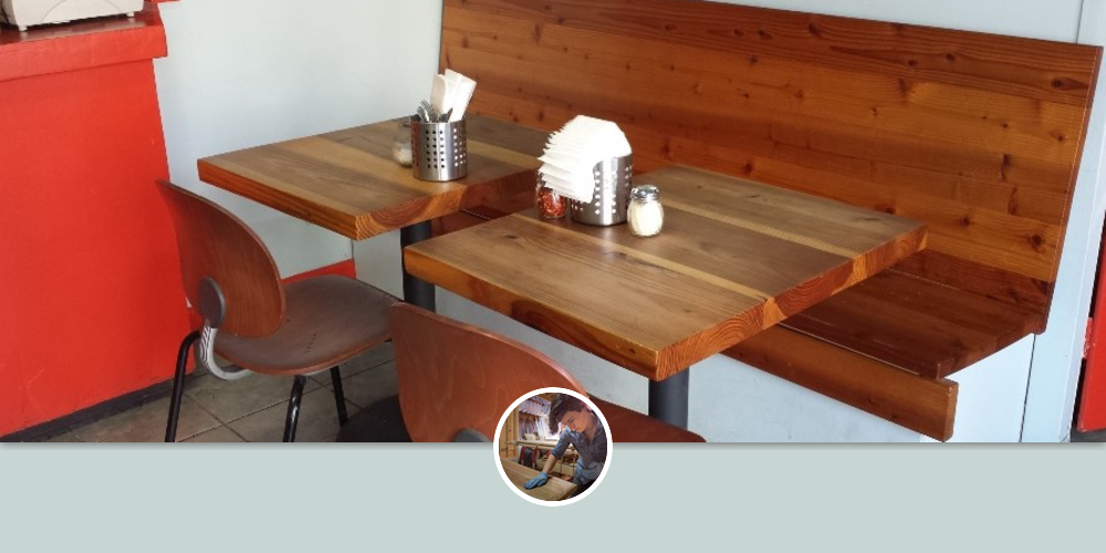 Wooden Tables by Alexis Moran at Nick's Pizza and Bakery Made in