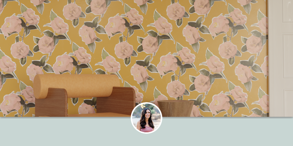 Camellia Traditional Pasted Wallpaper - Easily Removable! by Samantha