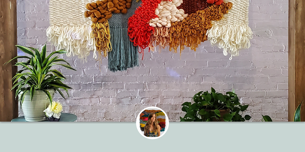 Retro Inspired Woven Wall Hanging "Austin" by MossHound Designs by