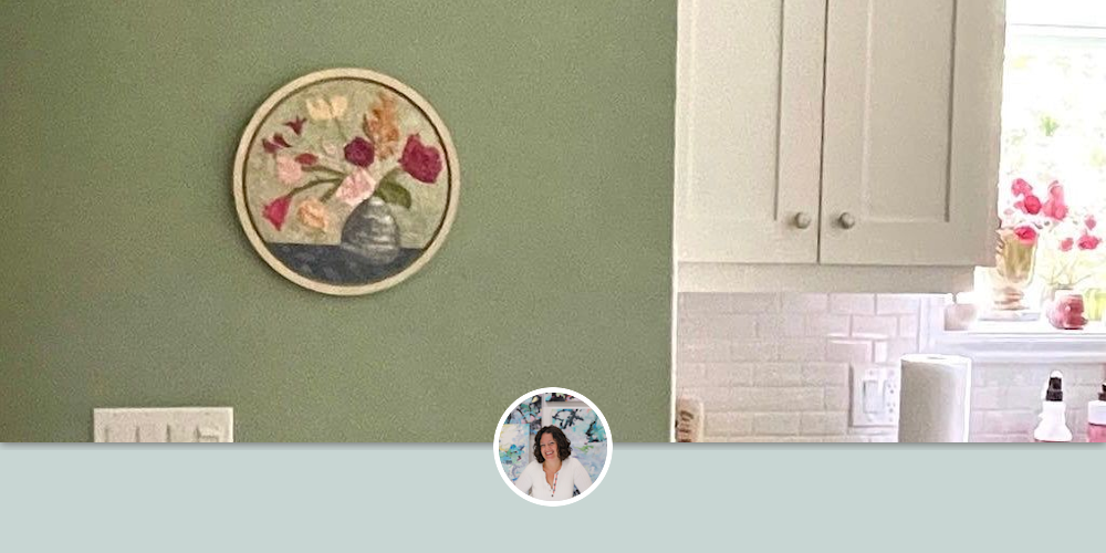 Circular Floral Keeping Balanced 12 Inches By Katie Willes Wescover