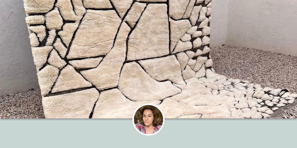 MRIRT BENI OURAIN RUG "MARBLE" 7’ 10” x 10’ by East Perry Wescover Rugs