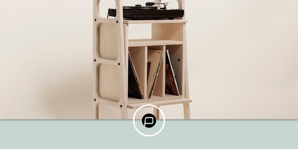 Modern vinyl record storage Handmade Custom Furniture by Plywood Project | Wescover Storage