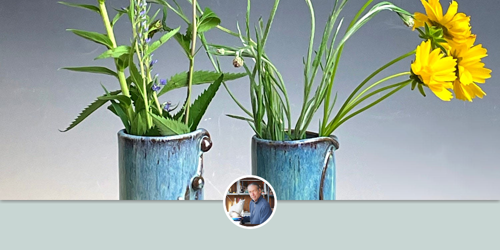 Waterfall Vases 8" by BlackTree Studio Pottery & The Potter's Wife