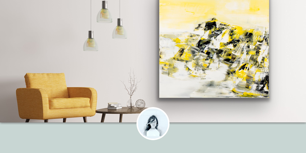 Painting Inner Spaces by SAAR at Amart Austrian Modern Art Galerie