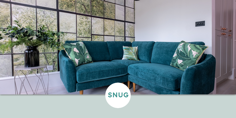 The Rebel Corner Sofa in Teal by Snug at London, London Wescover