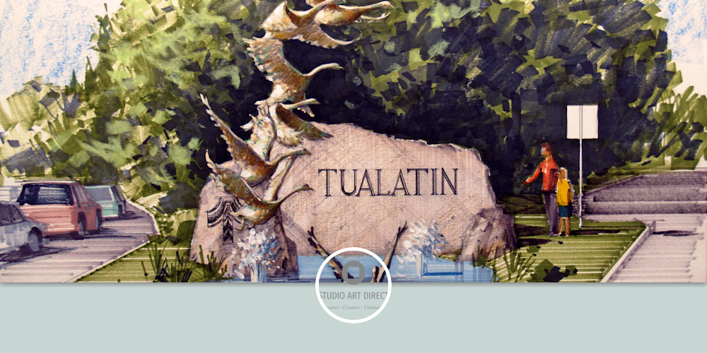 City of Tualatin Public Art Monument by Studio Art Direct Wescover