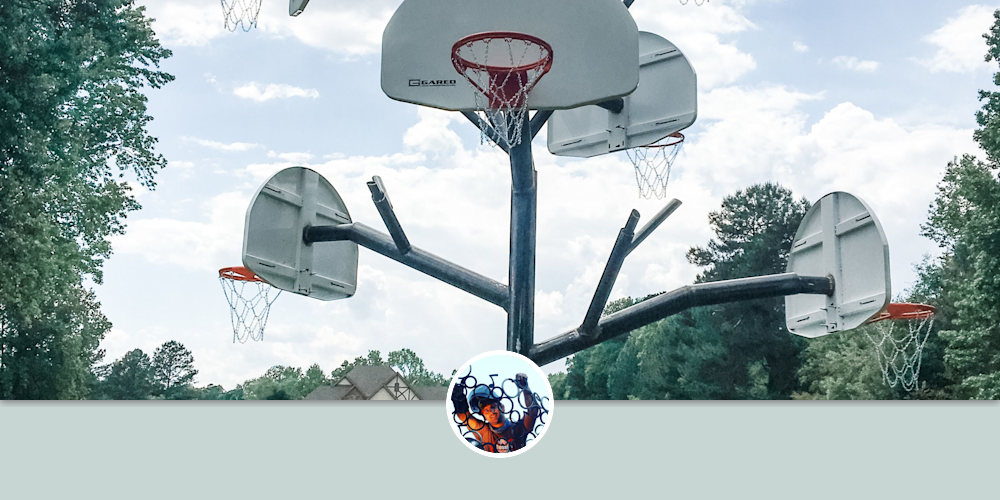 Shaq’s Hoop Tree by Mark Americo Wentz Wescover Sculptures