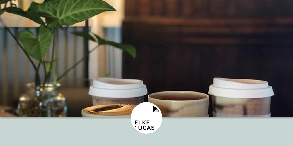 Flinders Cup by Elke Lucas Ceramics at The Birds And The Beans, Buderim