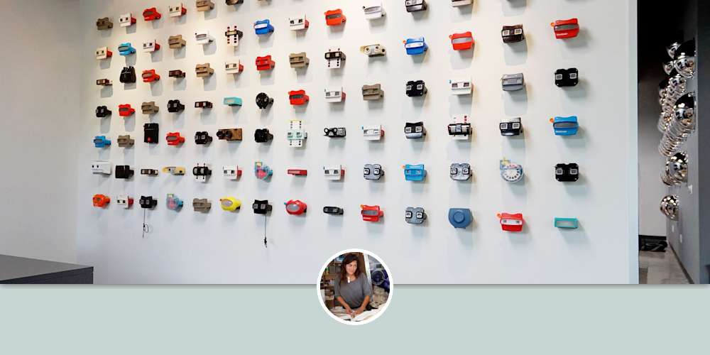 Interactive Vintage Viewmaster art wall The original virtual reality for Unity Technologies by