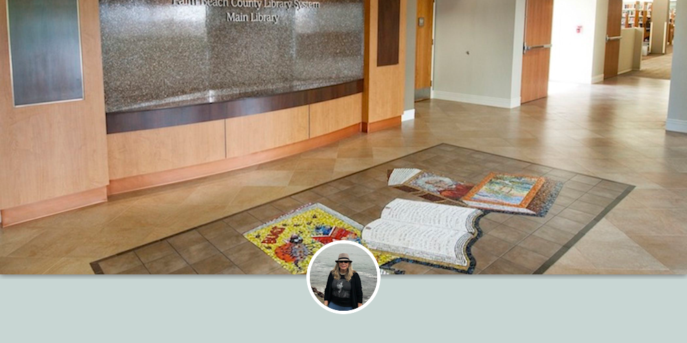 "Books on a Library Floor" inspired by the Unswept Floor Mosaics