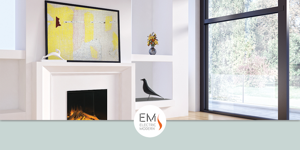 E32 H Single Sided Electric Fireplace By Electric Modern Seen At