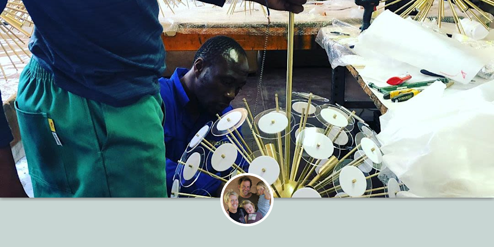 MUD Chandelier by Mud Studio, South Africa at MUD Studio Cape Town