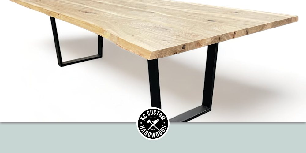 Live Edge Elm Dining Table 364 by KC Custom Hardwoods at KC Custom Hardwoods, Kansas City