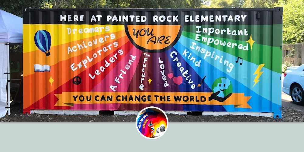 Painted Rock Elementary Mural by Mindful Murals at Painted Rock Elementary School, Poway