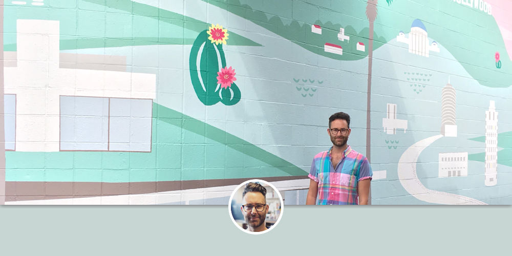 Pink Dot mural by My Jetsetter Life at Pink Dot West Hollywood, West