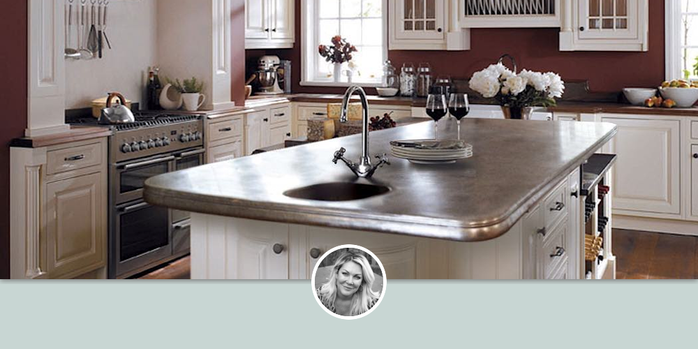 Zinc Kitchen Island Top by La Bastille seen at Private ...