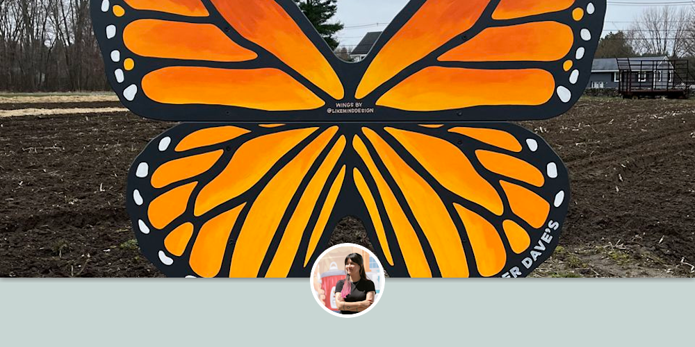 Butterfly Wings Mural by Amanda Beard Garcia at Farmer Dave's Farm