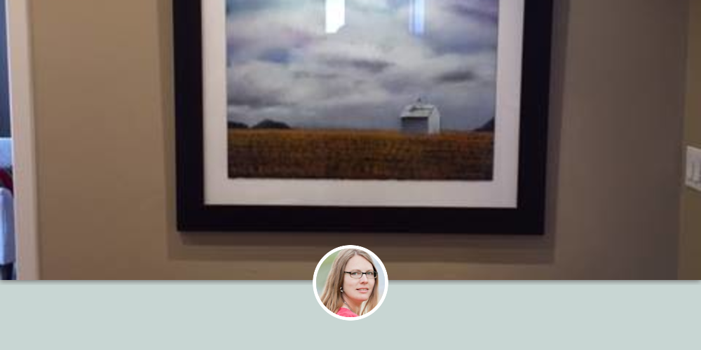 White House On Countryside Painting By Kathy Beekman Seen At