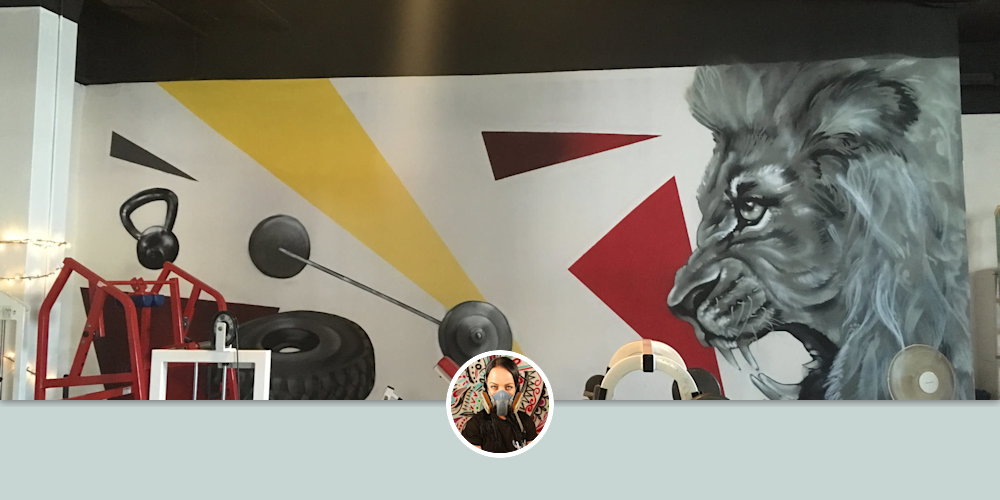 Ajo Fitness Mural by HazardOne at Ajo Fitness, Ajo Wescover Murals