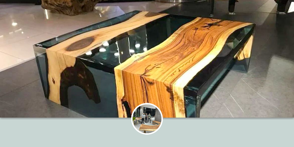 Custom Wooden Coffee Table Live Edge Coffee Table by Tinella Wood