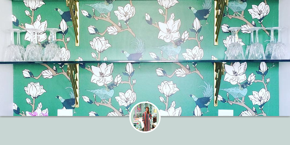 Steel Magnolia by Cotton & Quill Wescover Wall Treatments