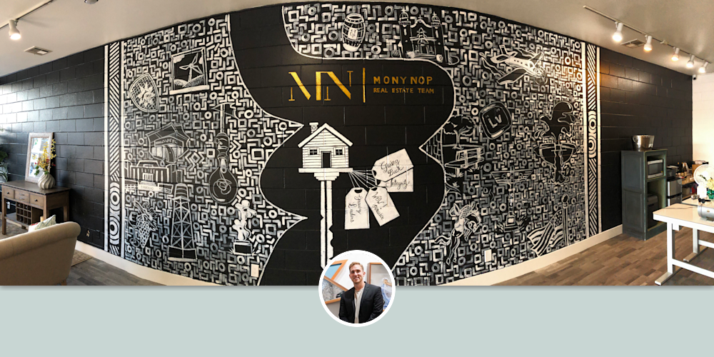 Mony Nop Real Estate Mural by Trent Thompson at Mony Nop Real Estate