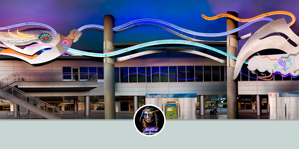 Flyaway by Lili Lakich at Van Nuys FlyAway Terminal 7610 Woodley Ave