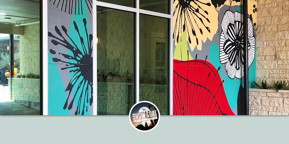 FLORA Mural by Show Goat Mural Works at FLORA Apartments, Austin