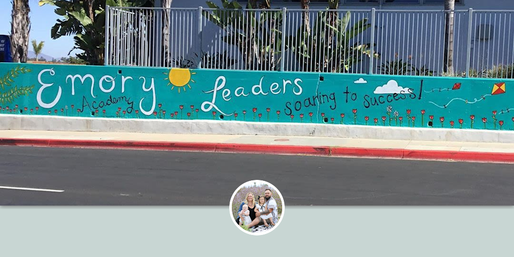 Emory Elementary mural by Little Ant Art at Emory Elementary School
