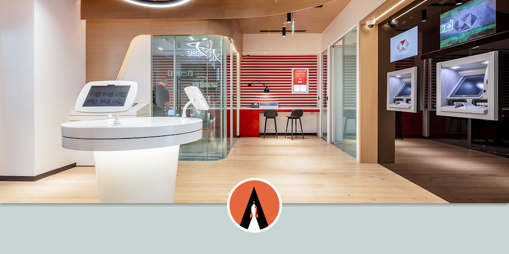 HSBC Emaar Square by Aces of Space seen at HSBC Bank ...