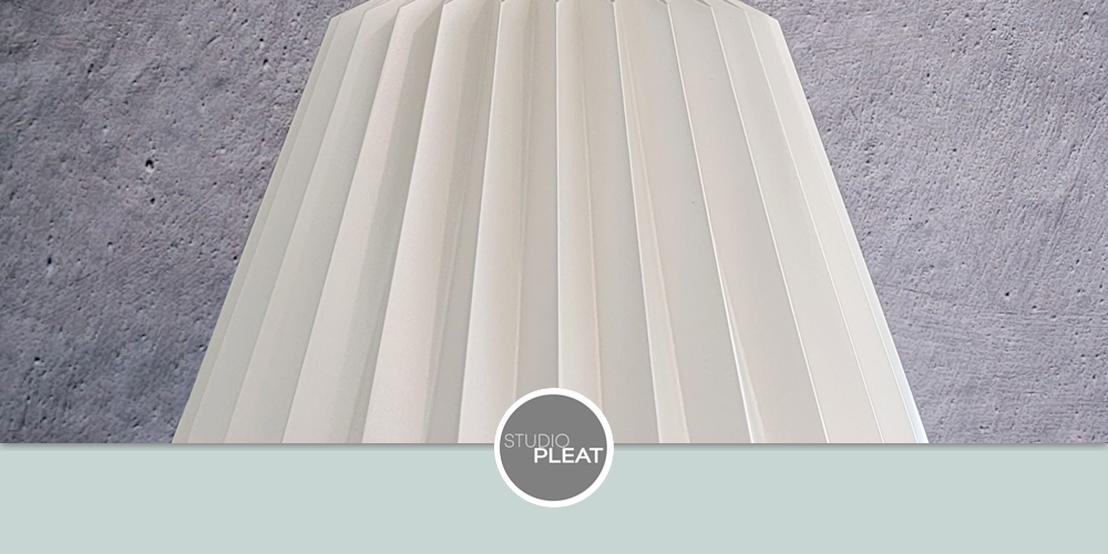 Empire Pleated lampshade Cone, Modern lighting shade by Studio Pleat
