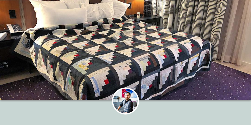 Quilt Geometric Pattern by Luke Haynes at 21c Museum Hotel Nashville