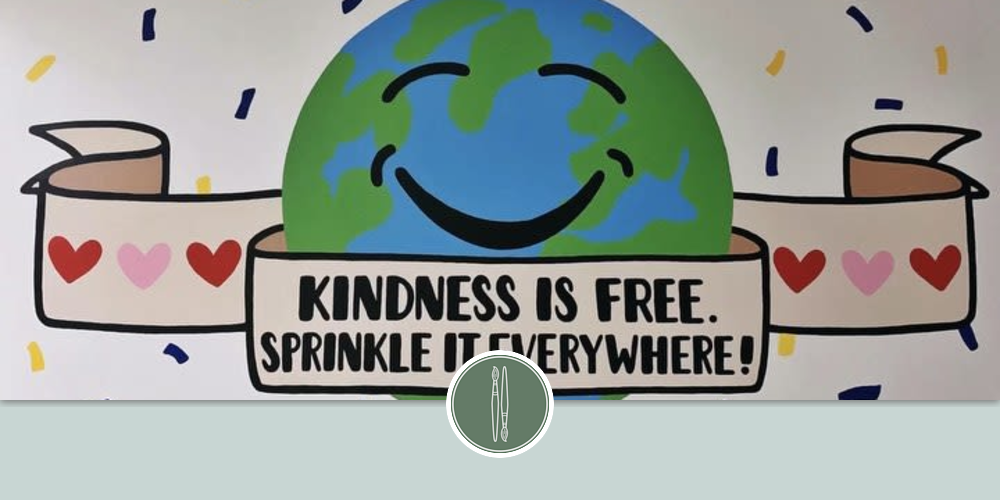 Kindness Is Free Sprinkle It Everywhere By Two Brushes Seen At Hayestown Avenue Elementary Danbury Wescover