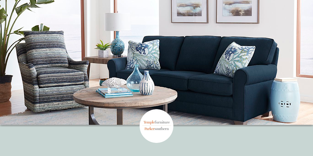 421083 Sofa and 17885S Swivel Chair by Temple Furniture / Parker