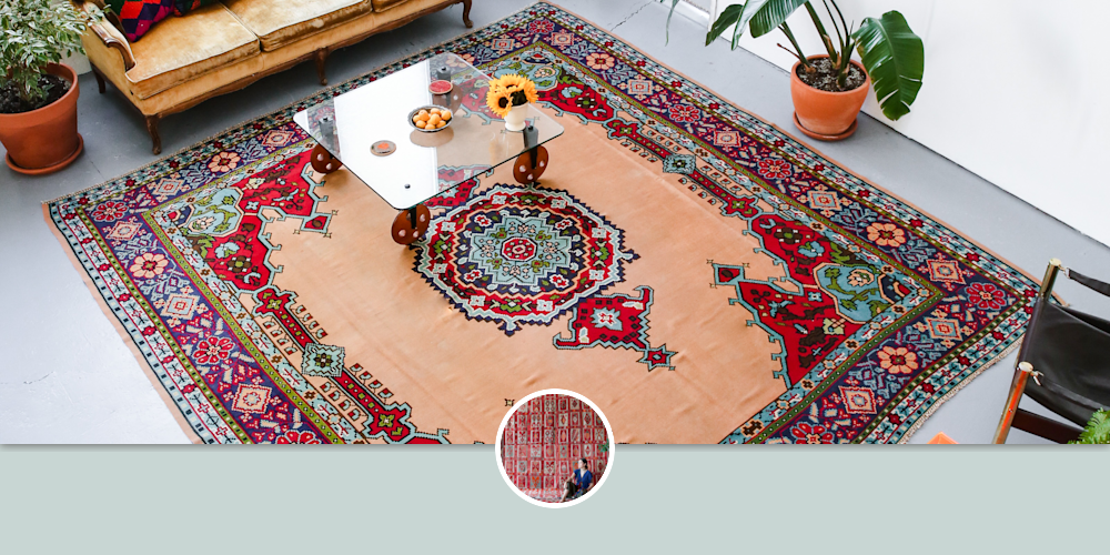 Vintage Turkic Yugoslavian Kilim Rug. by Wild Shaman Kilims + Rugs seen at Wild Shaman, Portland