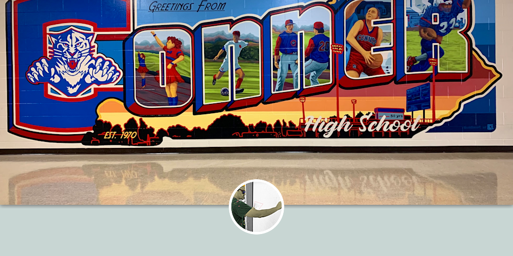 Greetings from Conner High School by Christian Dallas Art at Conner