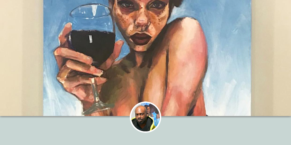 Wine Fine By Brian Bnick Nickson Seen At Private Residence Los