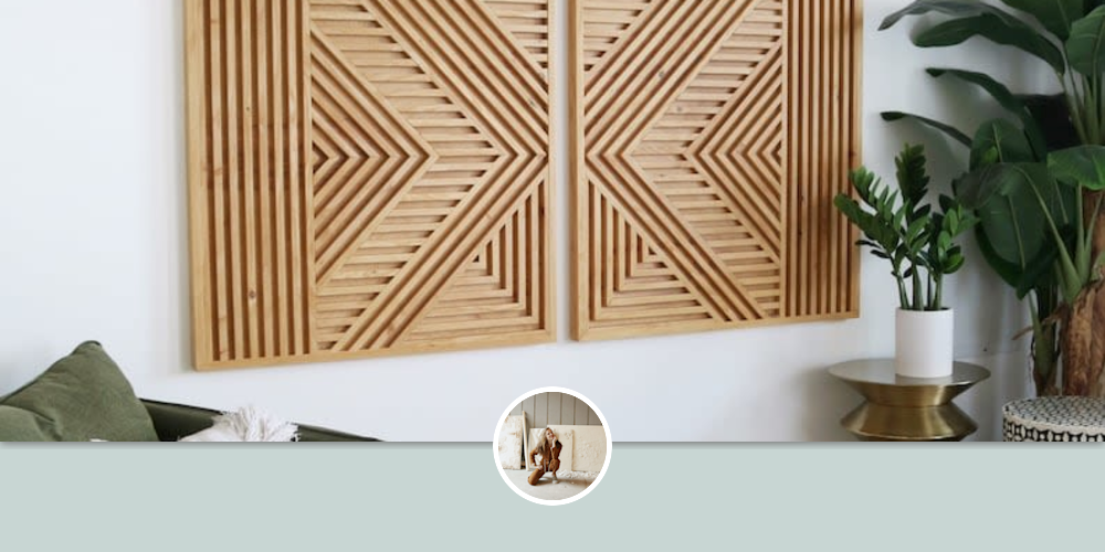 Large Wood Slat Art, Geometric Slat Art, Modern Wood Art by Blank Space