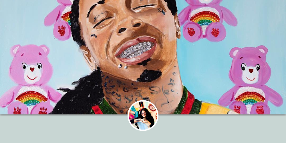 Lil Wayne By Ashley Longshore Seen At Ashley Longshore Studio