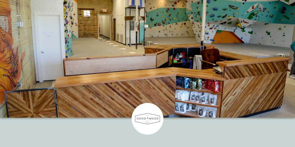 NOBL St. Claude Checkin Counter by GoodWood seen at New Orleans