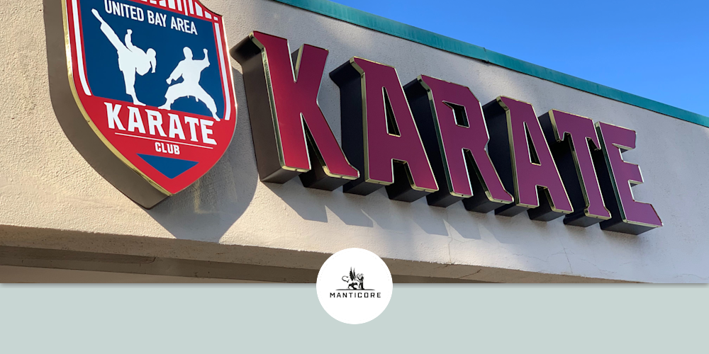 United Bay Area Karate Club Signage by Manticore at United Bay Area