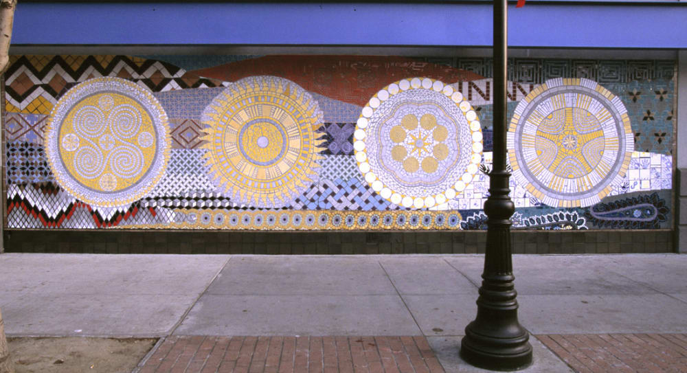 SunDisks | Murals by Jude Pittman | Merced Multicultural Arts Center in Merced