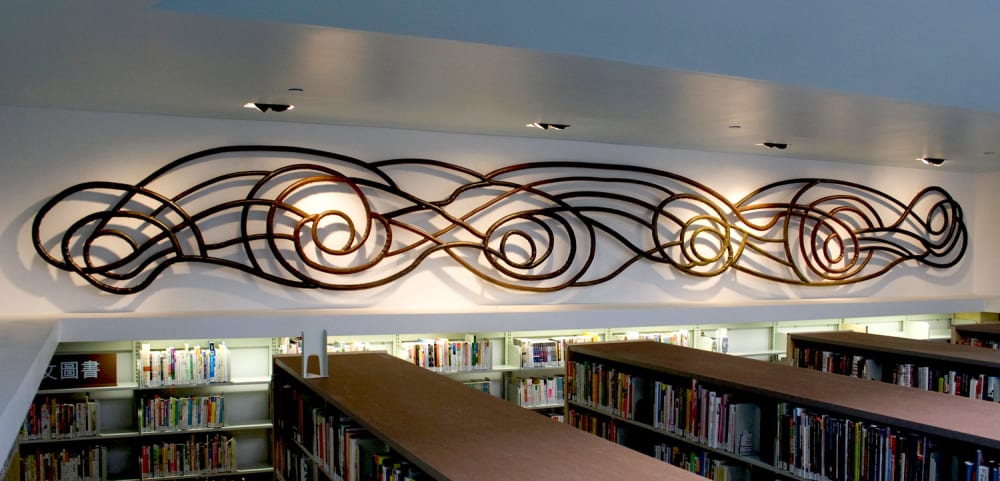 Currents | Sculptures by Eric Powell | Ingleside Branch Library in San Francisco